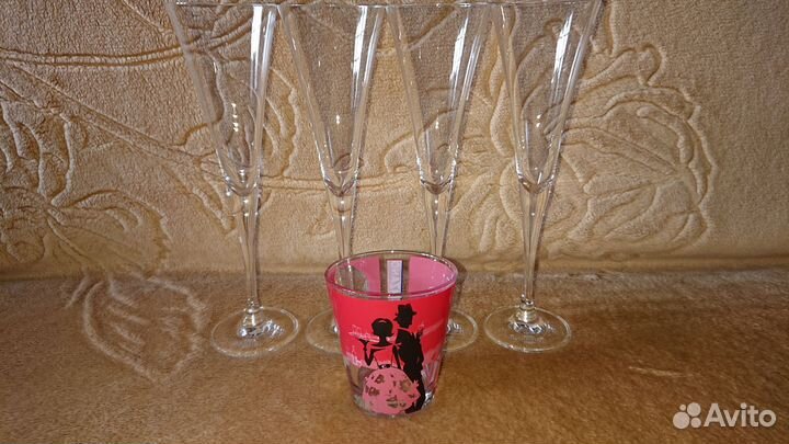 Бокалы Фужеры Martini, Стакан Cinzano новые