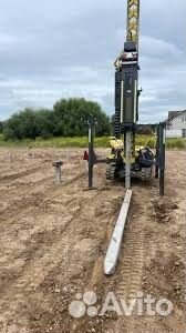 Установка жб свай под фундамент