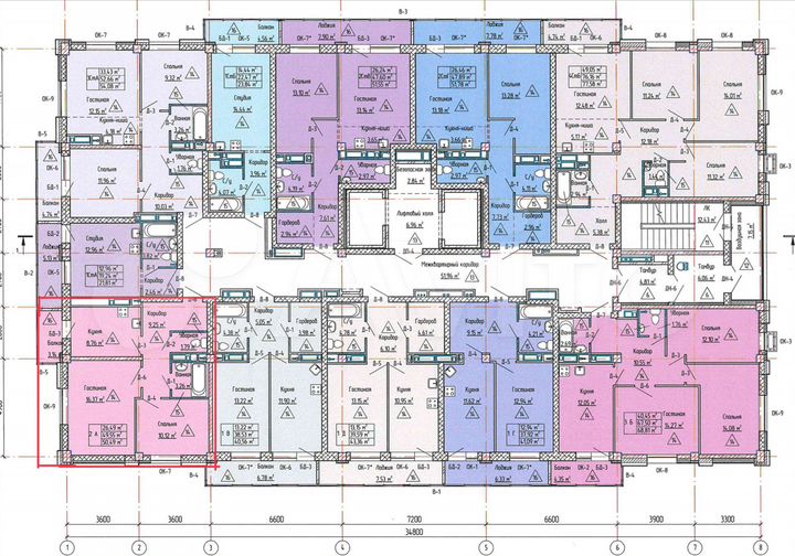 2-к. квартира, 50,5 м², 8/19 эт.