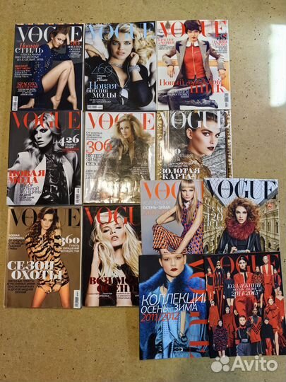 Журналы vogue разные годы