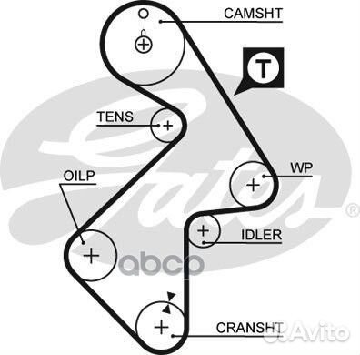 Ремень грм toyota 2.0-2.2 86-00 (163x26.7) 5202
