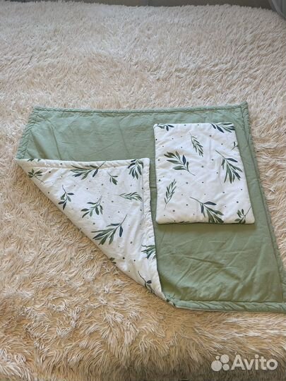 Одеяло с подушкой для новорожденного