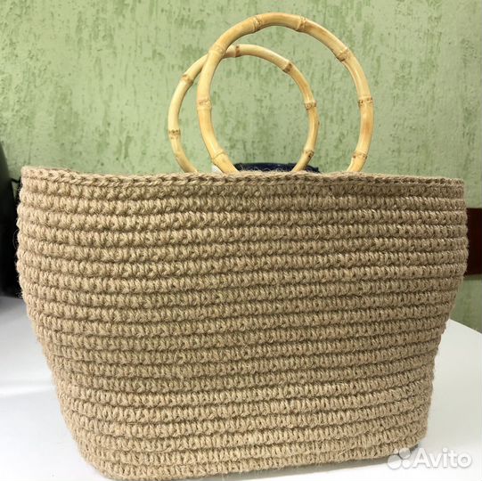 Сумка женская из джута