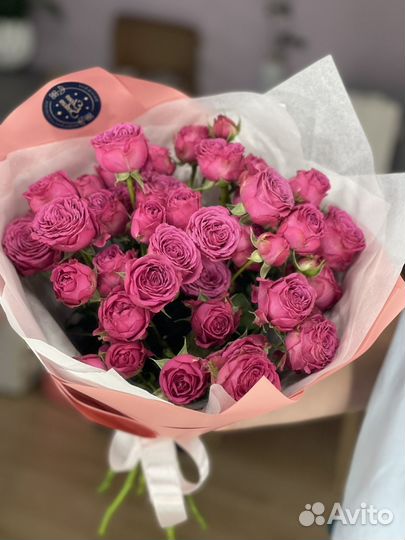 Пионовидные розы, розы с доставкой, букет