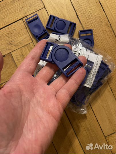 Пряжка замок фастекс синяя 25 мм / 18 шт