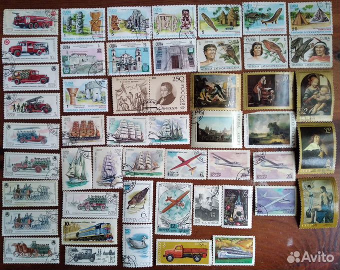 Почтовые марки 13 стран. 186 штук