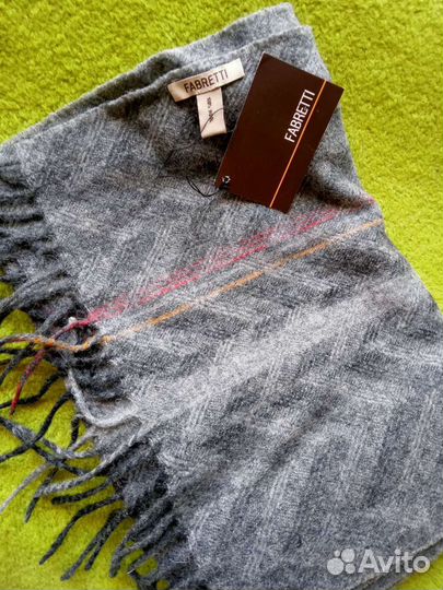 Шарф новый шерсть,палантин хлопок