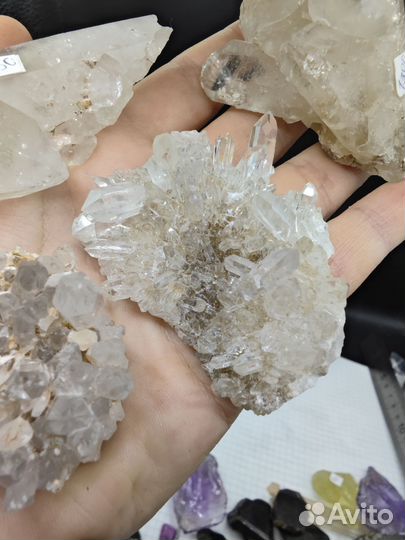 Горный хрусталь друза сростки кристаллов