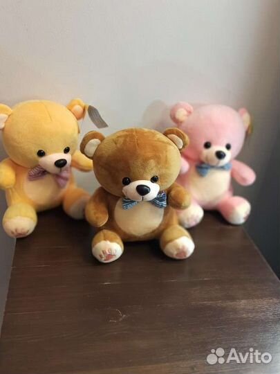 Мягкие игрушки мишка, зайка