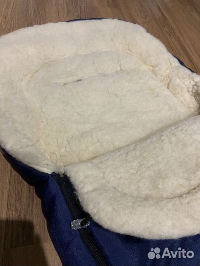 Зимний меховой конверт в коляску, санки Womart