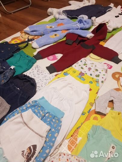 Большой пакет вещей на мальчика от 0 до 74