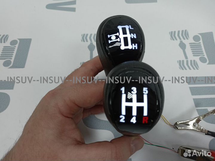 Ручки кпп и рк Led Шевроле Нива. Веста, белый свет