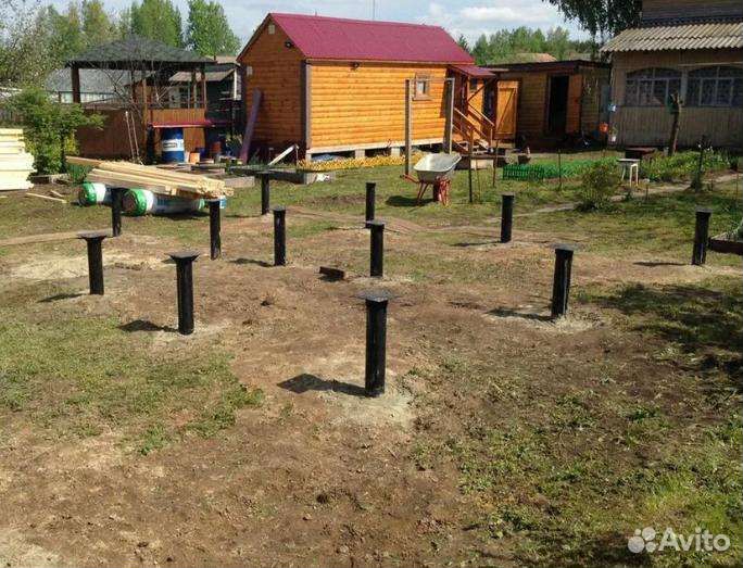 Заливка фундамента