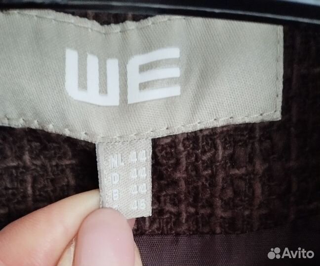 Жакет женский коричневый (фактурная ткань)