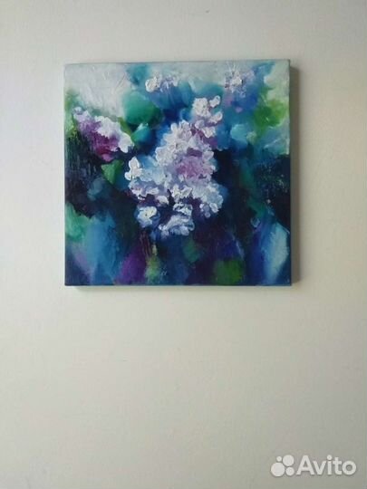 Картина маслом на холсте цветы