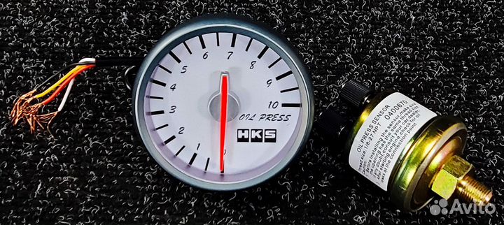 Датчик HKS style - Давления масла - 60мм (белый)
