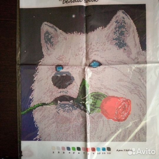 Ткань с рисунком для вышивания бисером