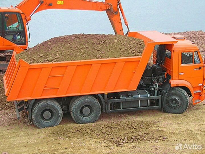 Песок \ Земля мытый средний от 3кубов