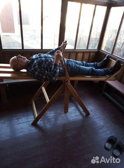 Тренажёр из массива дуба и сосны