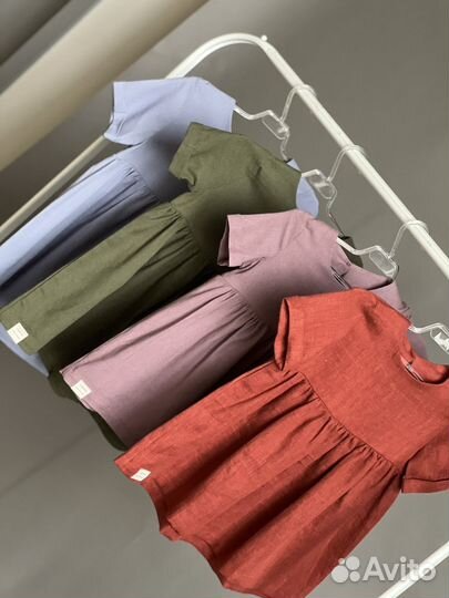 Платье для девочки зеленое