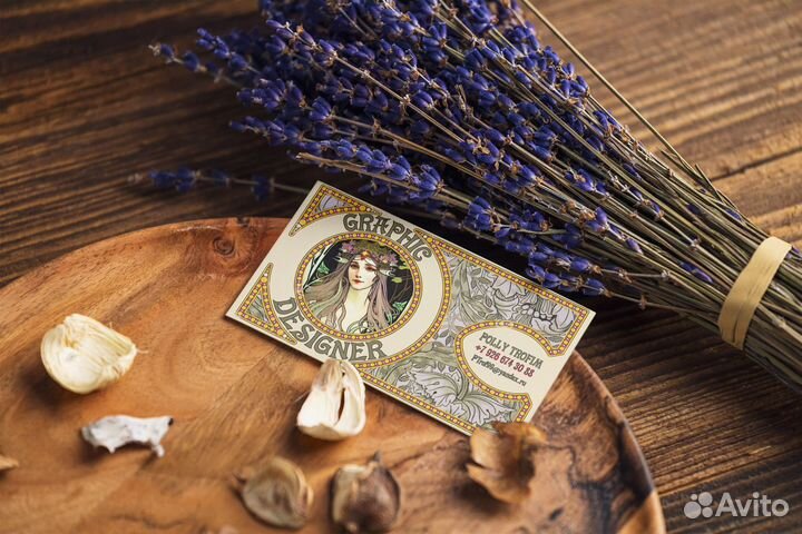 Графический дизайнер / визитки, плакаты, меню