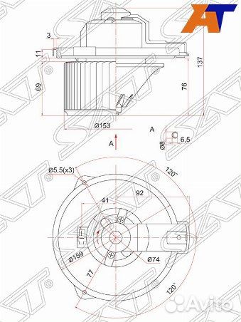 Мотор отопителя салона toyota hilux surf/4runner N