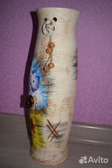 Ваза керамика напольная для цветов новая 40см