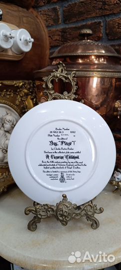Тарелка настенная Фарфор Англия 