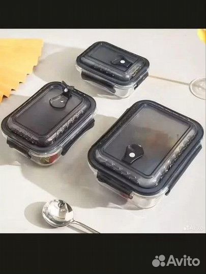 Набор стеклянных контейнеров