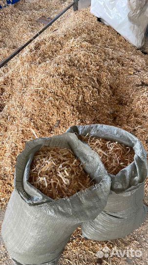 Опил березовый сухой в мешках