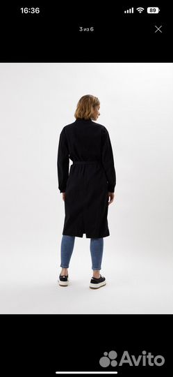 Джинсовый тренч uniqlo