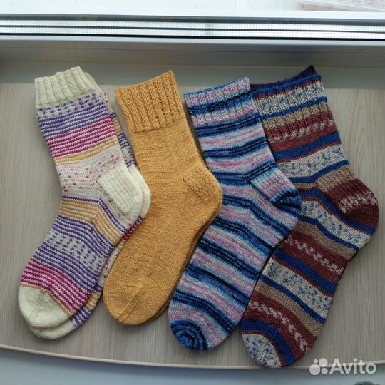 Носки шерстяные мужские вязаные