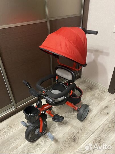 Детский велосипед Kreiss трехколесный, красный