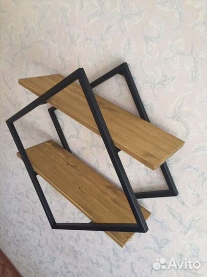 Полка настенная в стиле лофт