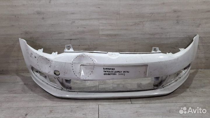 Бампер передний дорестайлинг Volkswagen Polo 5 С
