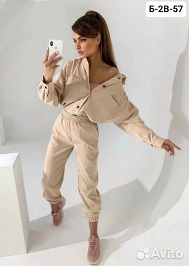 Вельветовый костюм женский