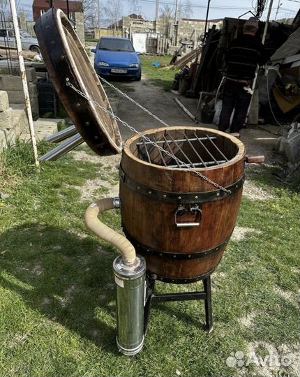 Бочка коптильня