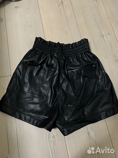 Шорты экокожа zara 34(XS-S)