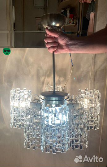 Люстра хрустальная СССР редкая