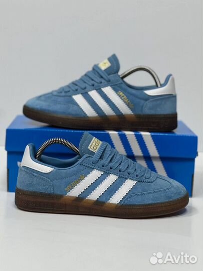 Кроссовки Adidas Spezial голубые 5