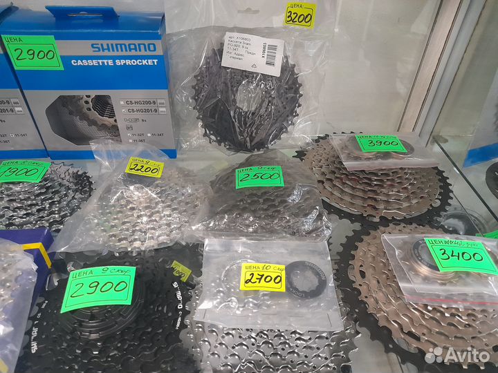 Системы, кассеты,кластера,цепи велосипедные