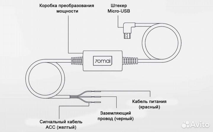 Кабель прямого подключения 70mai Midrive UP02