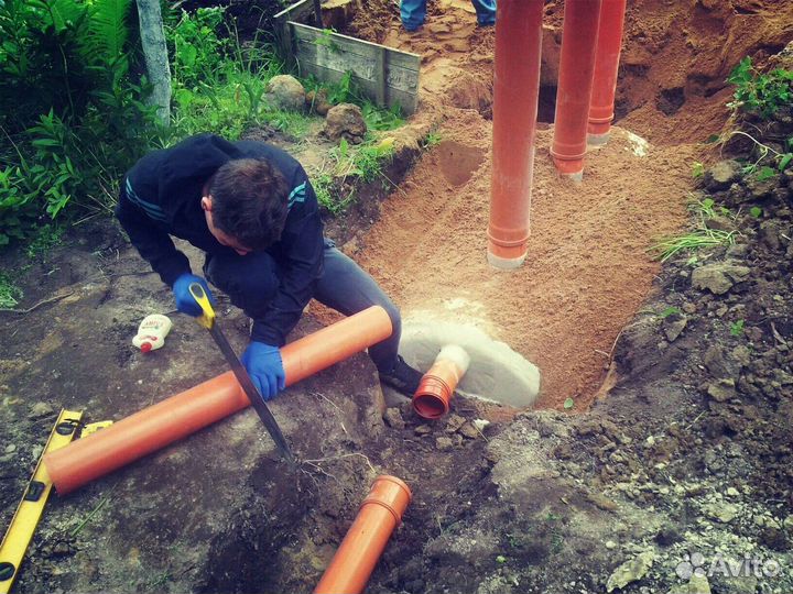 Установка септика байкал2