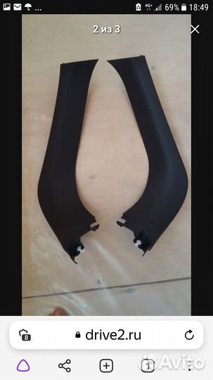 Боковые обшивки двери багажника аутлендер 3