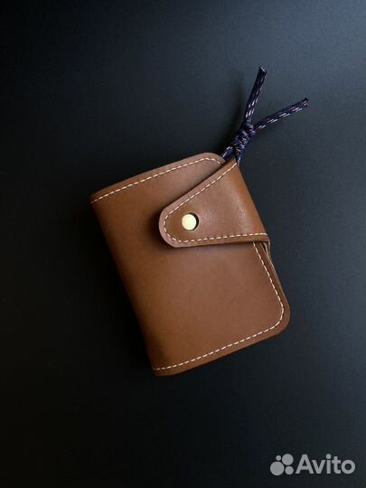 Кошелёк кожаный байкерский
