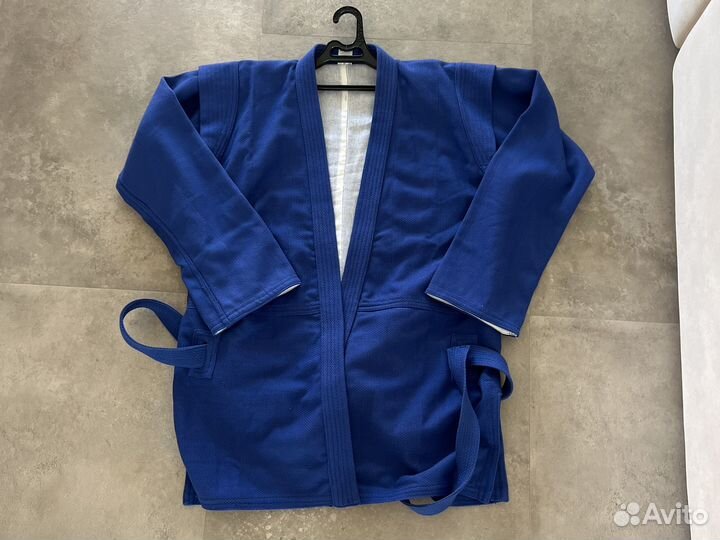 Самбовка кимоно синее рэй спорт