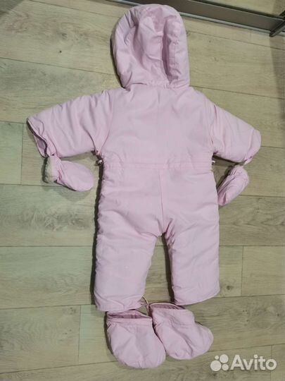 Зимний комбинезон для девочки 74