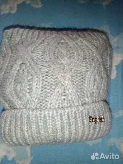 Комплект шапка и снуд на девочку