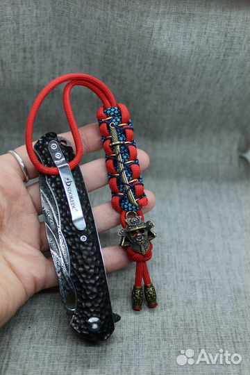 Темляк на нож и брелок на ключи - самурай