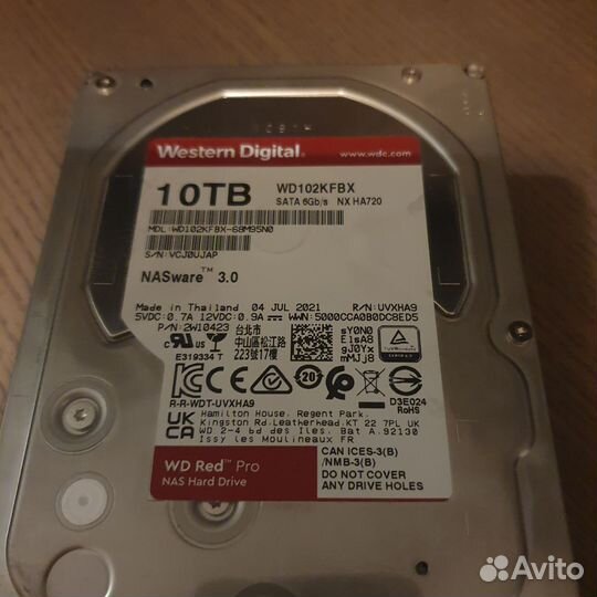 Свежие диски 6Tb,4Tb,3Tb,2Tb,1Tb WD и др
